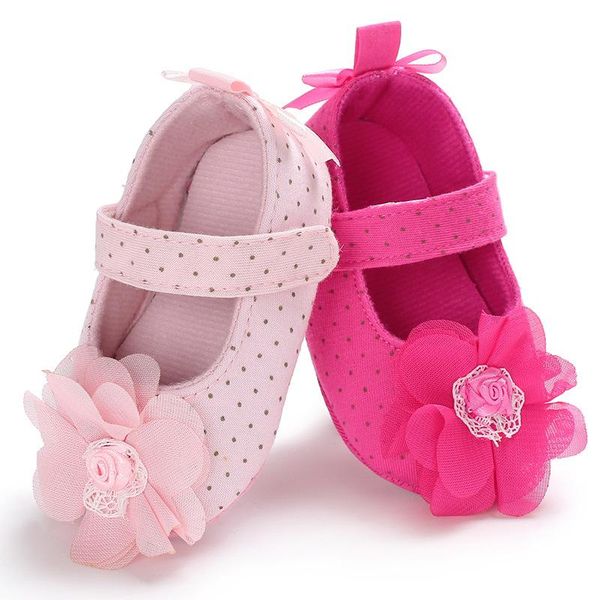 

first walkers baby girl shoestoddler pre-walker shoes flowers bow princess born soft sole