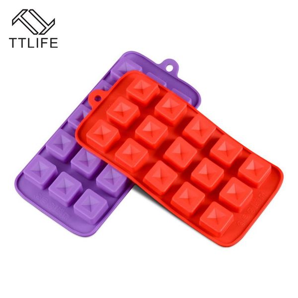 

baking & pastry tools toolslife silicone ice cube tray chocolate cookie mold fondant jelly handmade soap cake decorations confectionery dish