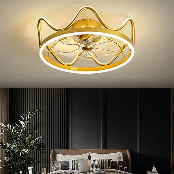 

ceiling fans bedroom decor led invisible fan light lamp dining room with lights remote control lamps for living