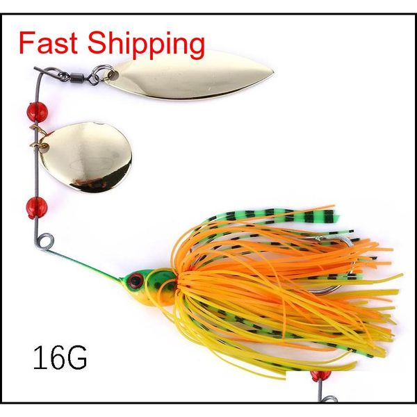 

lot 5pcs mixed color spinner fishing lures bass crankbait crank bait tackle hook new design fishing t qylrrf mj_fashion, Silver