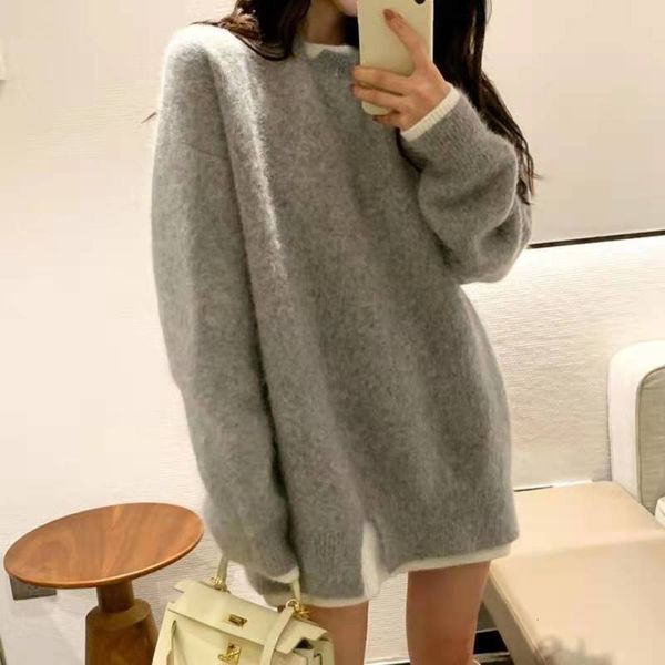 

sweaters women loose wear autumn style wind long sleeved sweater, White;black