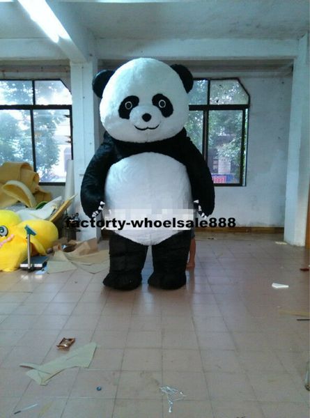 

mascot costumes2.8m high mascot halloween inflatable chinese panda mascot costume set costume christmas opening carnival, Red;yellow