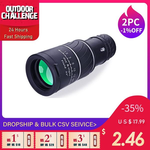 

telescope & binoculars portable 40x60 high over monocular 66 / 8000m plastic outdoor black sports