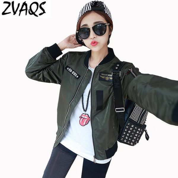 

women's jackets 2021 autumn and winter short female coats military brand clothing thick cotton loose women bomber jacket ym611, Black;brown