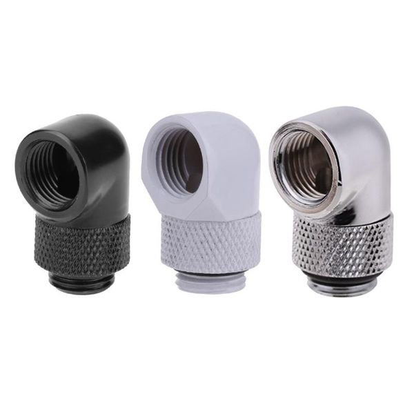 

fans & coolings 90 degree rotary water cooled connector g1/4 thread fitting brass adapter for pc cooling system