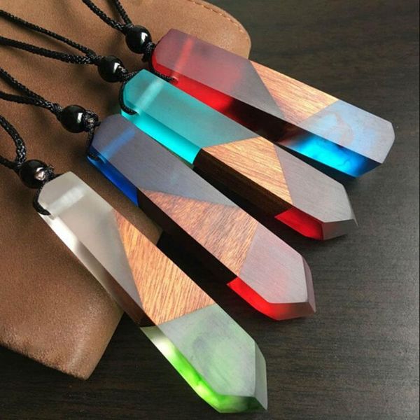 

pendant necklaces 2021 wood stylish resin necklace excellent accessory perfect modern design individual, Silver
