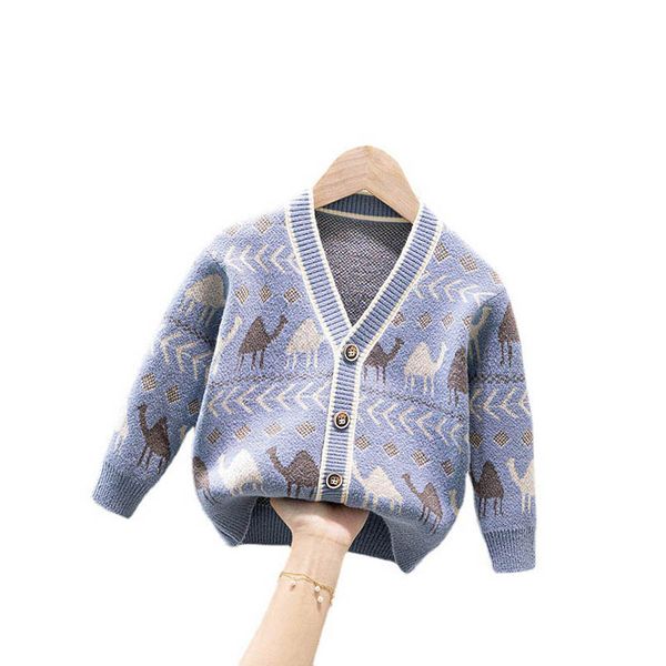 

boys cardigan kids coats baby outerwear cotton crochet knitting patterns children sweaters autumn winter clothing jackets cartoon sweater b, Blue