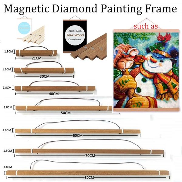 

diamond painting frame magnetic wood hanger mosaic sale cross stitch christmas