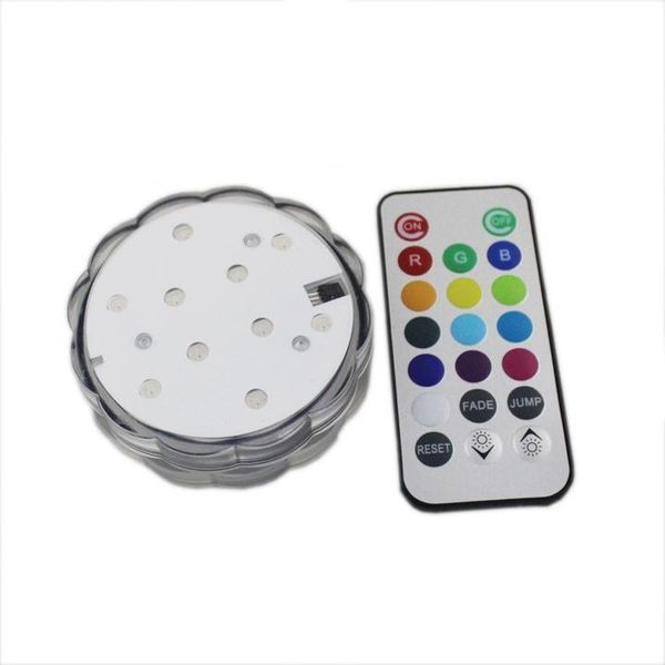 

50set/lot party decoration gift light nature white rgb colorful warterproof led atmosphere lamp+remote control use battery