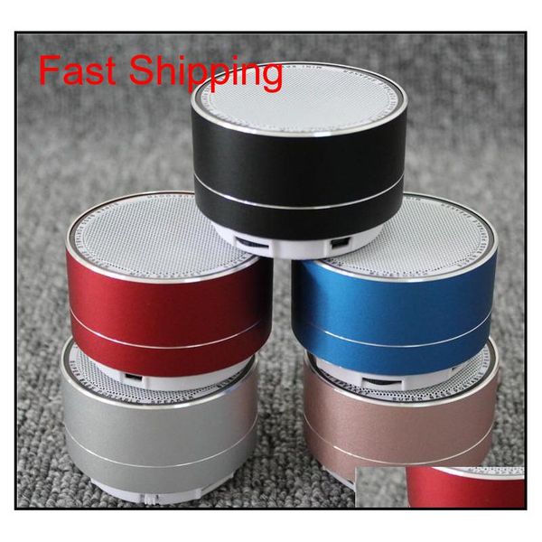 

a10 speaker potable metal wireless bluetooth speaker mini super bass subwoofer stereo music player led fm bass tf sd card t7g9q pjtqu