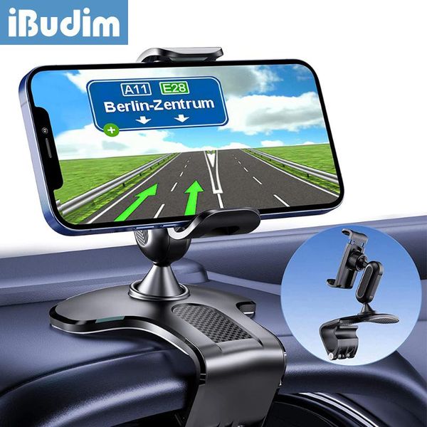 

cell phone mounts & holders ibudim car dashboard mobile holder universal mount gps support clip bracket rear view mirror cellphone