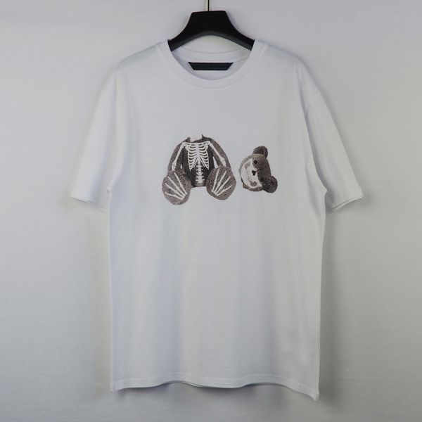 

fashion men womens t-shirts mans streetwear stylist tee guillotine bear printed short sleeve truncated bears angels classic tees beheaded be, White;black