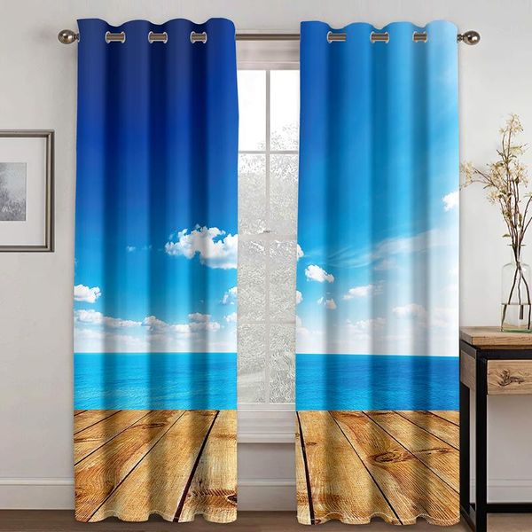 

curtain & drapes summer cool tropical coast living room bedroom simple home decoration familynecessary