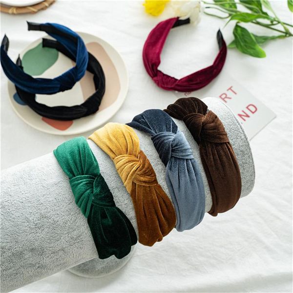 

hair accessories winter velvet hairband headband for women girls hoop bands ornaments headdress