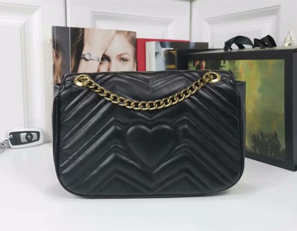 

quality 5 colors women shoulder bags gold chain bag crossbody pure color handbag cross body messenger tote purse wallet
