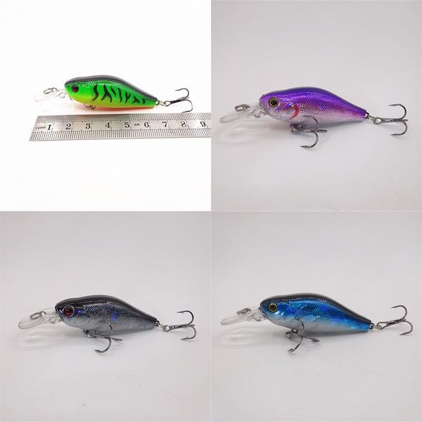 Atacado Pesca Isca Popper Crankbaits Bass Ganchos 13.5g / 9.5cm 405 x2