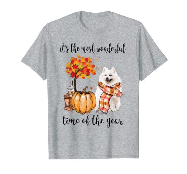 

The Most Wonderful Time Of The Year American Eskimo Dog T-Shirt, Mainly pictures