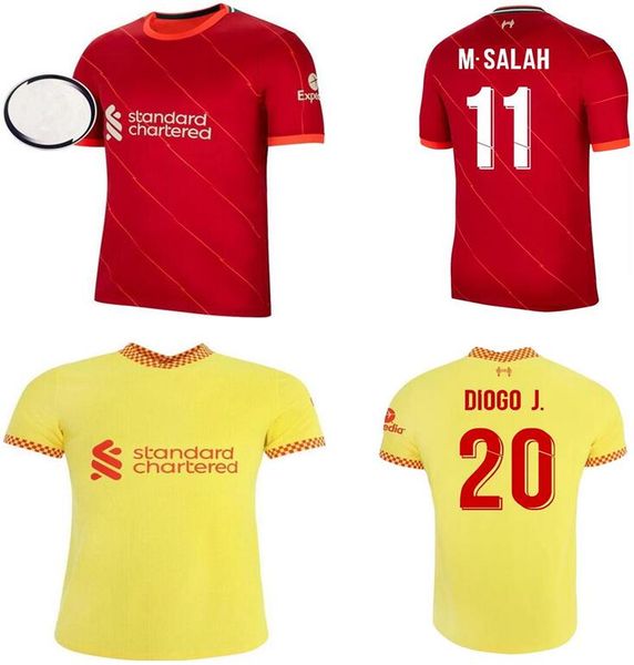 

size S-4XL Man kids kit 21 22 Soccer Jersey Thai Fans Football Shirts Thailand Club Team 2021 2022 Training uniforms Home Red Away yellow, Black;yellow