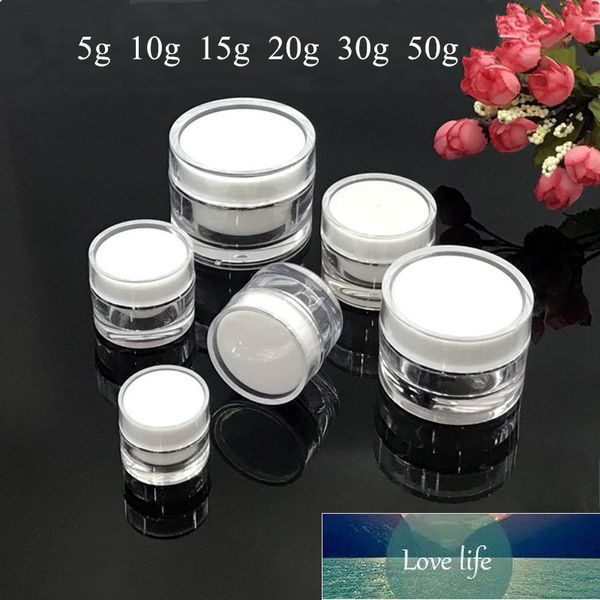 10 pezzi 5g 10g 15g 20g 30g 50g Gloden nero acrilico bottiglie vuote stile grado superiore gel per occhi contenitori per crema cosmetica