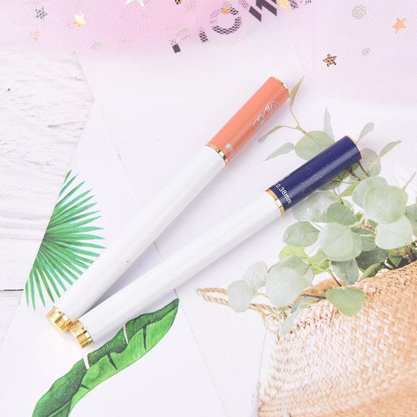 

1pcs/lot aluminium alloy metal mini fountain pen smoke shape 0.38mm nib fountain pen