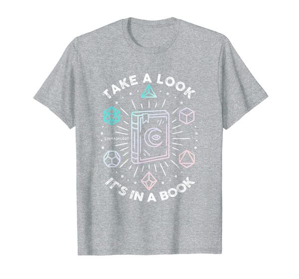 

take a look it's in a book shirt tee liam ashurst style, White;black