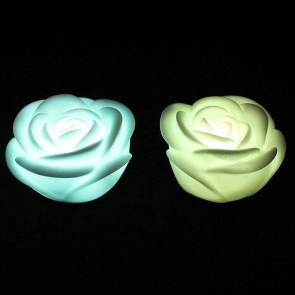 

fragrance lamps 5 pcs led light simulated rose shaped night electronic lamp romantic floral (white/ 7 colors)