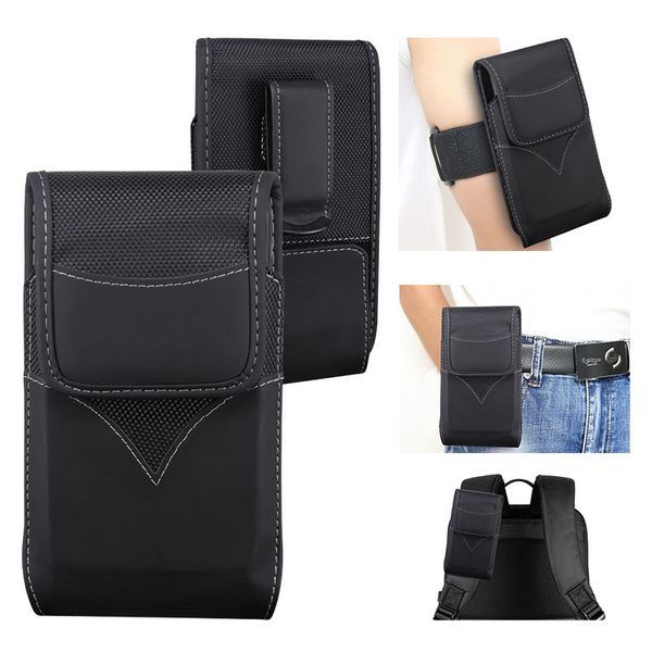 

belt clip pouch double-sided opening nylon holster 360 degree rotation universal 6.5