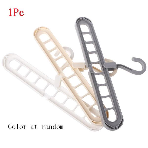 

hangers & racks 1pc 3d space saving magic clothes hanger with hook cabinet organizer 360 rotation