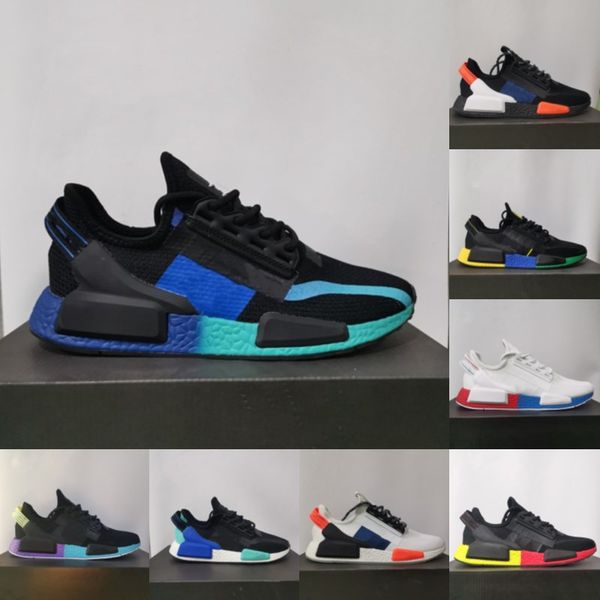 

nmd r1 v2 runner shoes mens sneakers core black white metallic gold red blue carbon shock iridescent triple black men women trainers, White;red