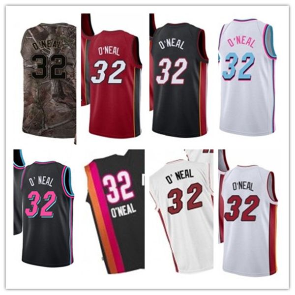 

custom leave name number 32 shaquille o'neal white black yellow green brown basketball jersey men women youth jerseys, Black;red
