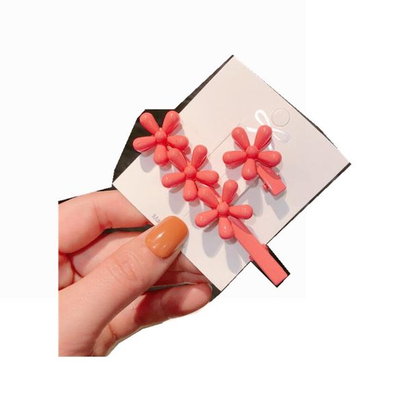 

065 sell fashion women vintage simple vintage geometric hair clip multi color wild hair clip, Black;brown
