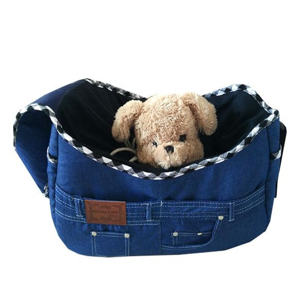 

dog car seat covers quality denim sling pet cat puppy carrier bag single-shoulder slings