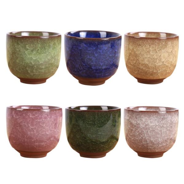 

mugs 6pcs ceramic tea cup set durable teaware creative delicate