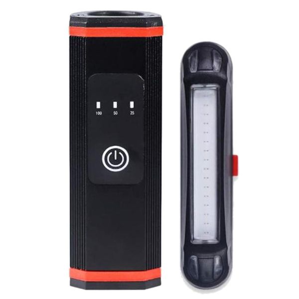 

bike light set,usb rechargeable bicycle headlight and bike taillight muti-modes waterproof lights for night riders