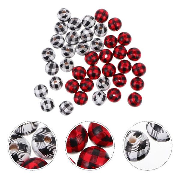 

decorative flowers & wreaths 40pcs multi-purpose diy wood bead string colorful