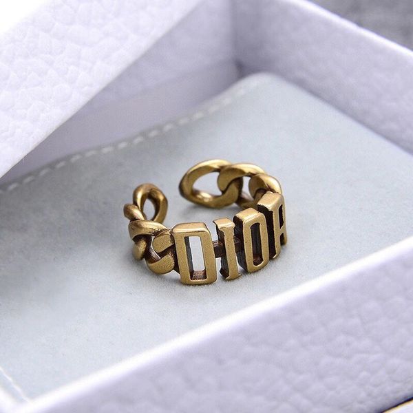 

70% off luxury jewelry family's 2021 new letter opening ring, Silver