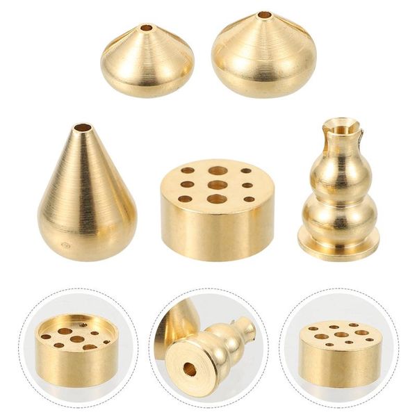 

fragrance lamps 5pcs small copper craft adornments incense containers deskbases