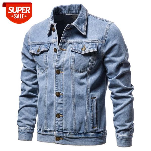 

Solid Casual Cotton Denim Jacket Men Plus Size M-4XL Lapel Single Breasted Jeans Jacket Men Autumn Slim Fit Quality Mens Jackets #Rq7l, Black;brown