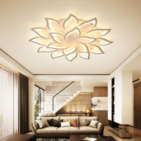 

iralan leds acrylic modern chandelier for hall living room bedroom kitchern deco lustres design black&white big light fixture