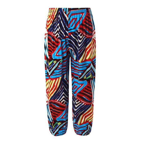 

trousers kids girls boys summer harem pants 2021 vintage boho pattern print anti-mosquito casual nine cents sport bloomers, Blue