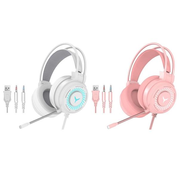 

3.5mm gaming headset headphones surround sound stereo wired earphone for pc notebook with microphone