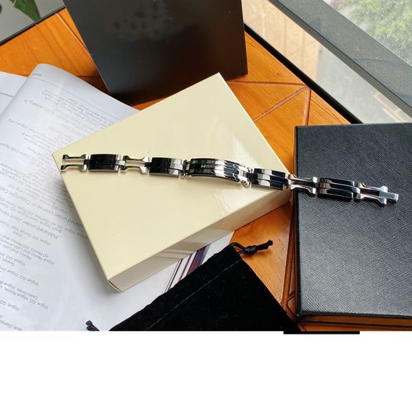 

charm bracelets stainless steel luxury wholesale bracelet bangle cuff mens jewlery, Black