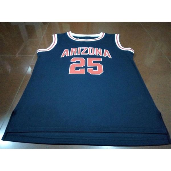 

goodjob men youth women # 25 steve kerr arizona wildcats college basketball jersey size s-6xl or custom any name or number jersey, Black