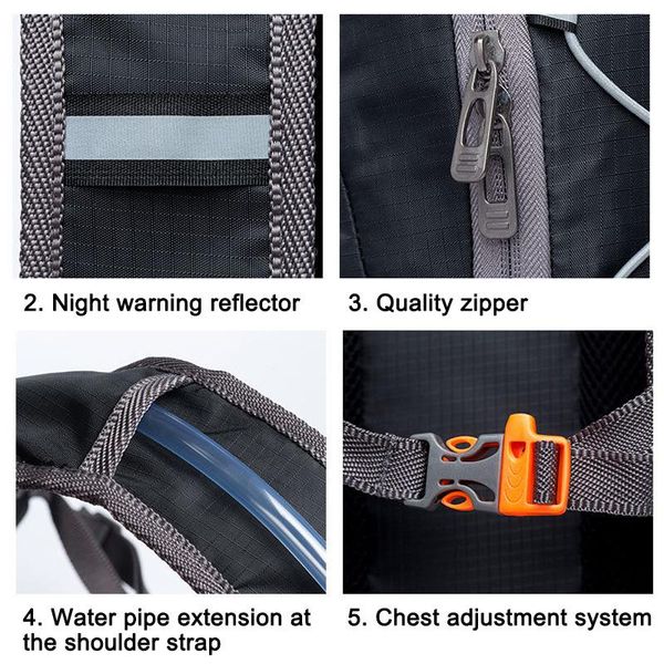 

outdoor bags ly cycling backpack breathable ultralight pouch hiking bicycle bike nylon adjustable waist buckle