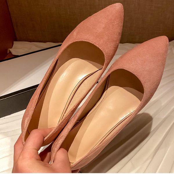 

fanyuan heels women pointed toe shoes fashion square heel candy color women pumps party office lady travel footwear size 33-43, Black