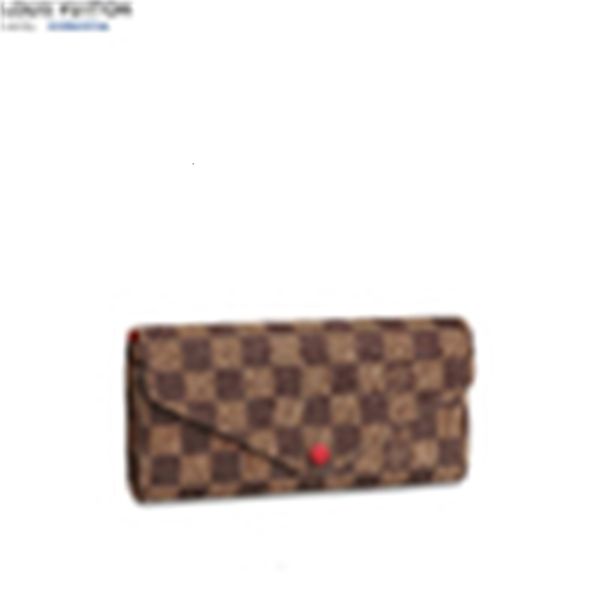 

cases brand designer luxury n63543 josphine wallet women real leather long wallets chain wallet pouches key purse card holders phone clutche, Red;black