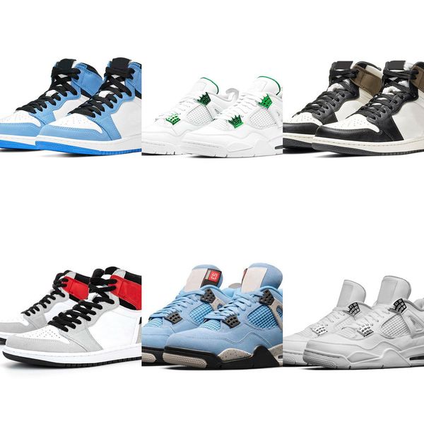 

qst0 basketball shoes men women 1s high og 1 university blue silver toe shadow volt gold 4s fire red outdoor sports sneakers trainerstwml