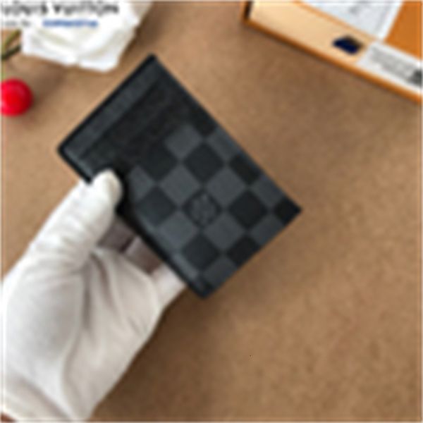 

chain brand phone designer key luxury m61732 wallet card holders holder wallets black grid pouches women card real leather long cases purse, Red;black