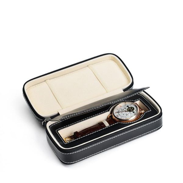 

jewelry pouches, bags oirlv watch box bag case storage zipper organizer, Pink;blue