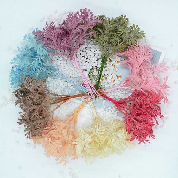 

6 units / batch artificial wedding plants, home decoration, accessories, scrapbook, diy garland decorative flowerpots